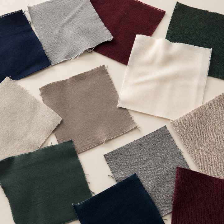 Individual fabric swatches — choose your fabric and color