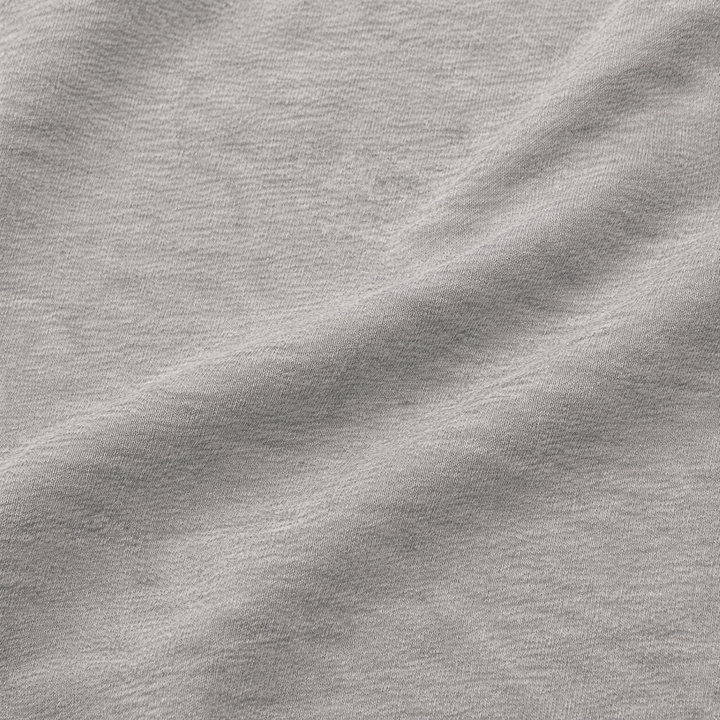 VARIANT_ID: 48518171132116 | Heather Gray Cotton Jersey, 12 oz | AI restaged gallery view 1
