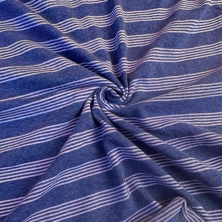 Cotton Jersey Stripe · purple
