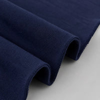 SELECTOR: Navy Blue | Cotton Jersey Knit, 200 gsm | view 3