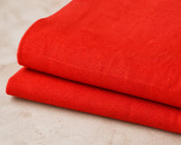 COLOR: Red | Linen, 6 oz · 60″ wide, eco-friendly | view 1