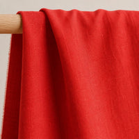 COLOR: Red | Linen, 6 oz · 60″ wide, eco-friendly | view 2