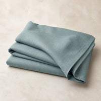 COLOR: Teal Blue | Linen, 6 oz · 60″ wide, eco-friendly | view 1