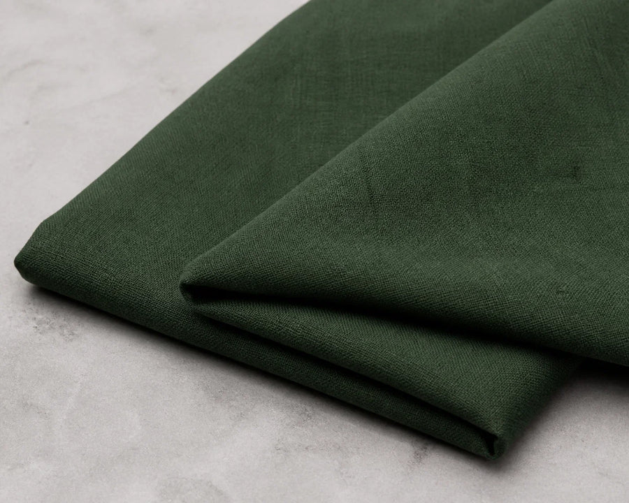 COLOR: Hunter Green | Linen, 6 oz · 60″ wide | view 1