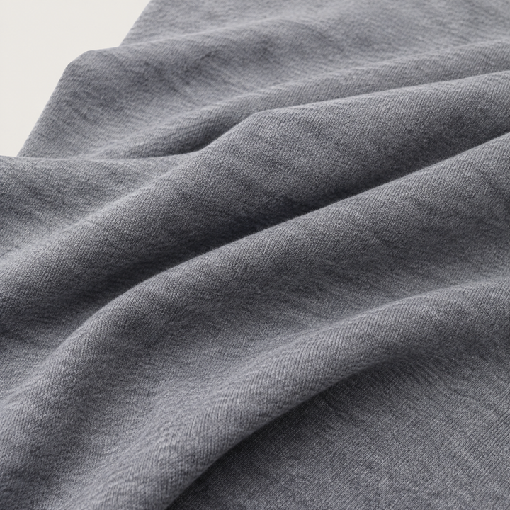 VARIANT_ID: 48518171590868 | Heather gray brushed fleece | approved product view 1