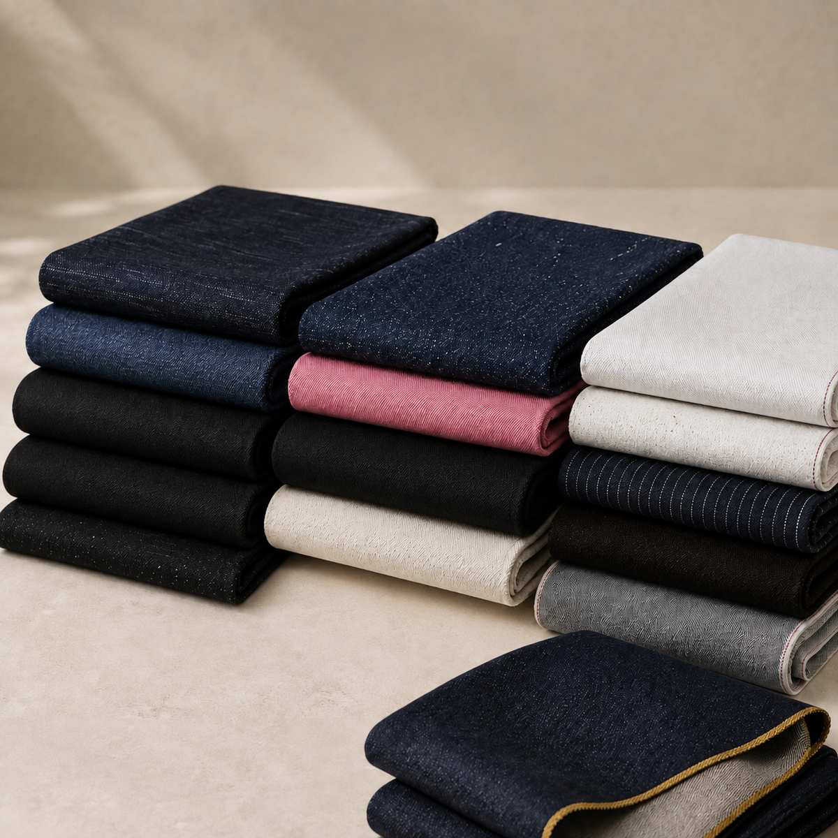 RANGE COVER | Japanese Selvedge Denim | AI fabric photograph