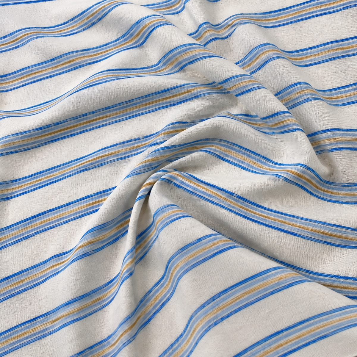 VARIANT_ID: 48518172115156 | Royal Blue Yellow Poly Cotton Jersey Stripe | View 1 | AI-created source-matched fabric photograph